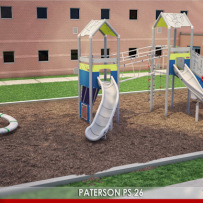A spring playground for PS26 in Paterson, NJ